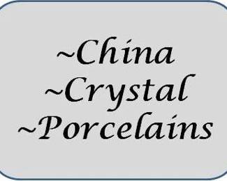 China crystal porceoains