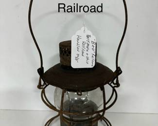 Antique B O Railroad Lantern