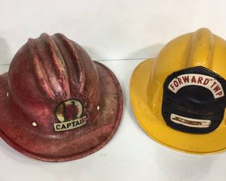 Vintage Fireman Helmets