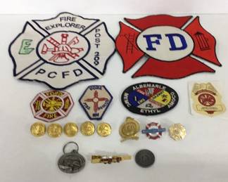 Fire Department Collectible Patches/ Pins Lot