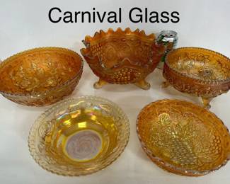 Marigold Carnival Glass Collectibles