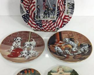 Collectible Fire Fighter Plates