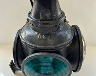 Antique Railroad 4-Way Switch lantern