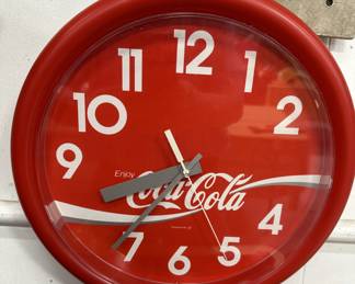 1992 Coca Cola Clock New