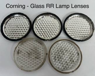 CORNING Glass Railroad Lamp Lenses