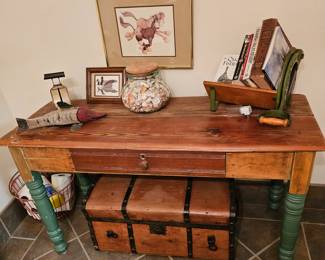 Primitive Table, Chest was sold at pre sale.