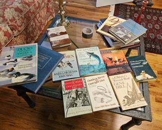 Lots of Fishing and Hunting hard cover Books