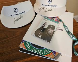 Signed Arnold Palmer Cap and other items