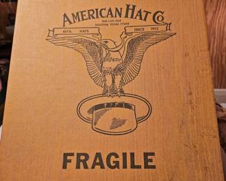 American Hat co Box and Hat