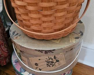 Longaberger Baskets and Hat Boxes