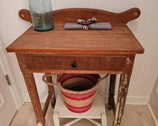Antique Table with other items