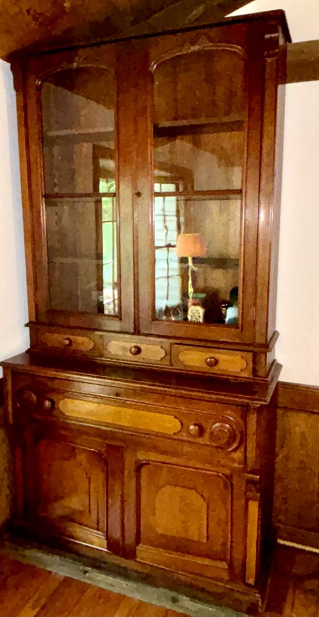 Large Antique glass front cabinet