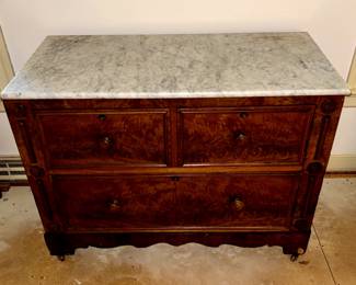 Marble top dresser