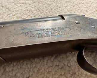 Vintage Springfield J. Stevens Arms Co. Proof Tested 20 Gauge shotgun