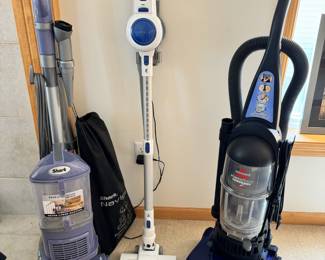Shark Navigator, Orfeld cordless and Bissell PowerForce Bagless vacuums