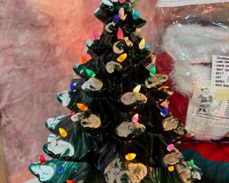 19” tall vintage ceramic Christmas tree
