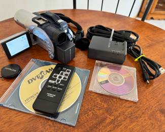 Vintage Hitachi 18X Optical Zoom DVD Camcorder in working condition