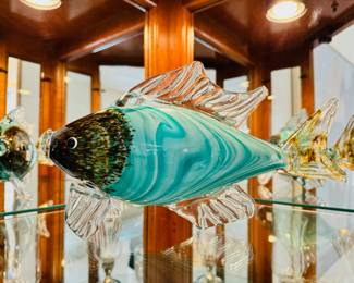 Murano art glass fish