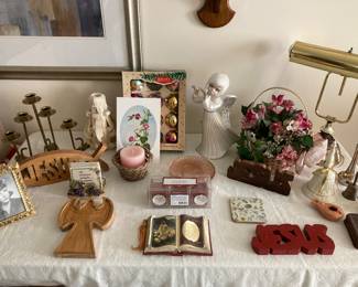 Vintage Shiny Brite Ornaments in box , Religious items 