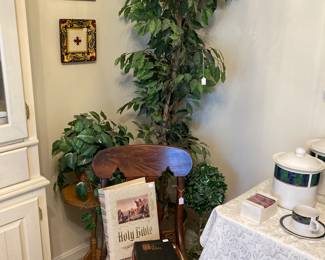 Plants, Antique Chair 