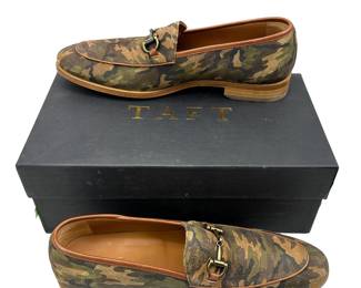 10 TAFT Spain Leather The Russell Camouflage Horsebit Loafer