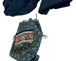 King Size Sheet Set with Vera Bradley Lined Tote for Wet Clothes Gym Bag