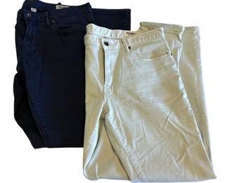 32/32 Todd Snyder Jeans Natural/Bone Navy 2 pairs