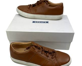 11 Greats The Royale Brown Tan Leather Sneaker