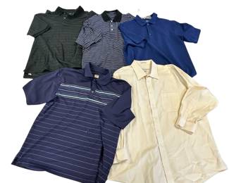 Large Mens Polo Golf Shirts IZOD Pebble Beach + Joseph Feiss Dress Shirt