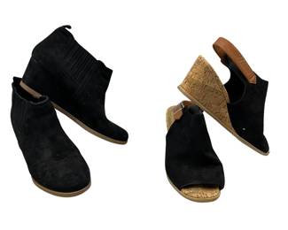 8.5 Womens Shoes Dolce Vita Back Suede Booties & Slingback Sandals Cork