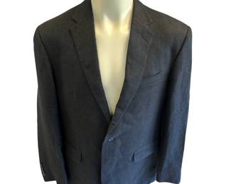 44R Ralph Lauren Sport Jacket Suit Coat Black Textured