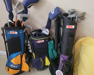 3 sets junior golf clubs 
