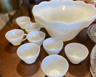 Yes, it’s a Milk-glass Punch Bowl!!