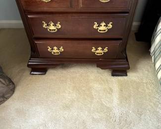 Keller Bed side table. Cherry with three drawers $99
