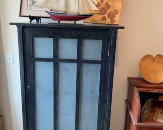 J Micheal Floyd cabinet, sail boat