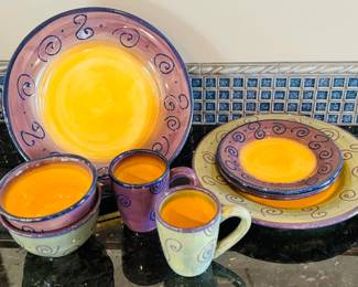Ambrosia Hand Painted dishes