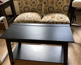 Set of chairs, coffee table 