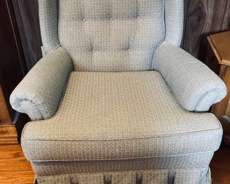 Upholstered Armed Accent Chair.