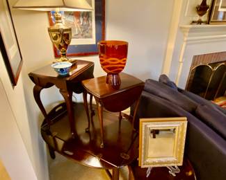 Distinctive accent tables made by Ethan Allen