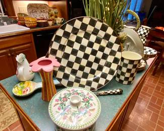 Portmeirion covered casserole- Large Mackenzie Childs platter