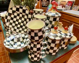 Mackenzie Childs service for 8 dinnerware