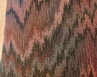 Fabric detail of dining chairs