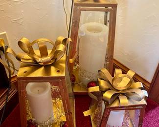 Lanterns with LED pillars and fillers