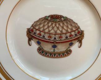 Details of Faberge plates