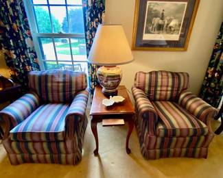 Pair of upholstered chairs