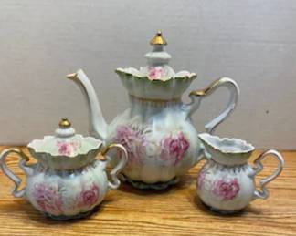 Nippon tea set, sugar, creamer