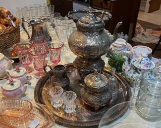 Silver tea service set - dates to 1900s