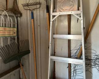 Ladder
Yard tools 
4 folding chairs 