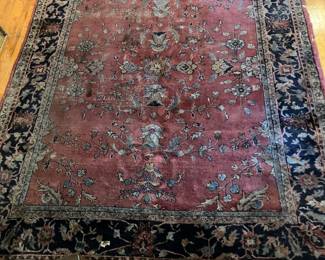 Antique oriental rug, 10' by 7'