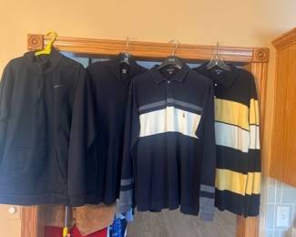 Nike dri-fit XXL jacket with 2 Nautica sweaters and another mens sweater